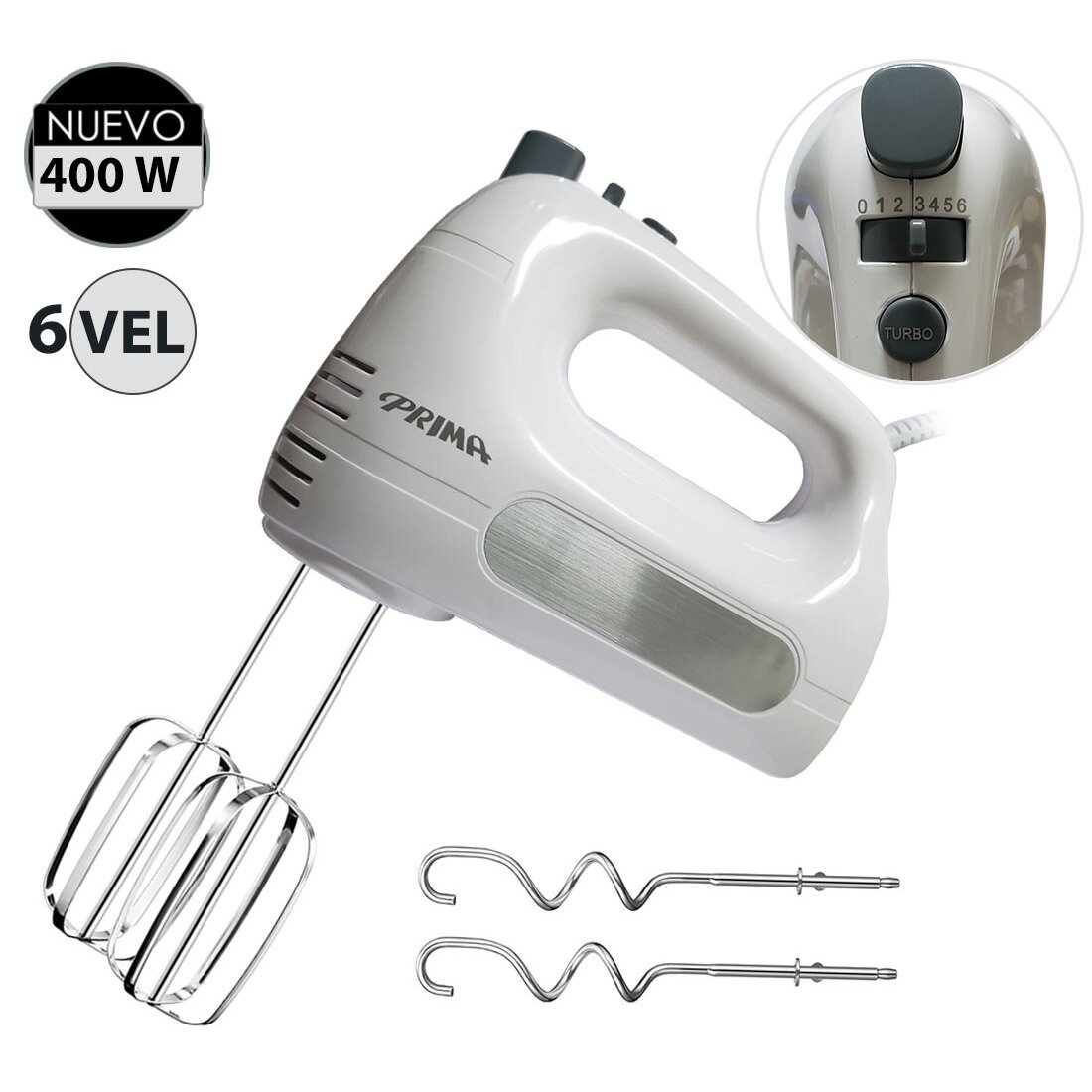 Batidora de Mano 400 Watts 6 Velocidades HM9105E-GSB