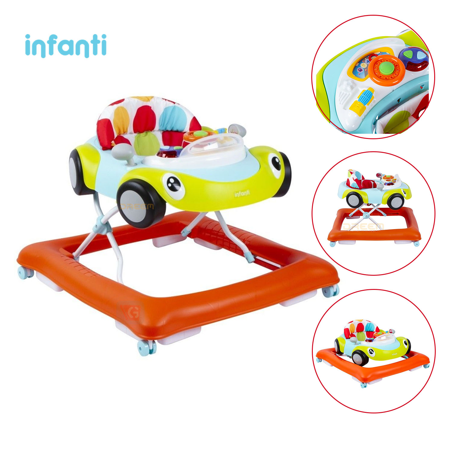 Andador Musical Infanti Carrito