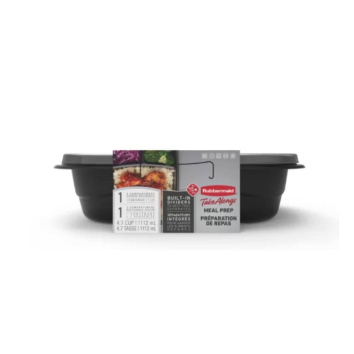 Hermetico Rubbermaid TakeAlongs Meal Prep 1112mL  2141749