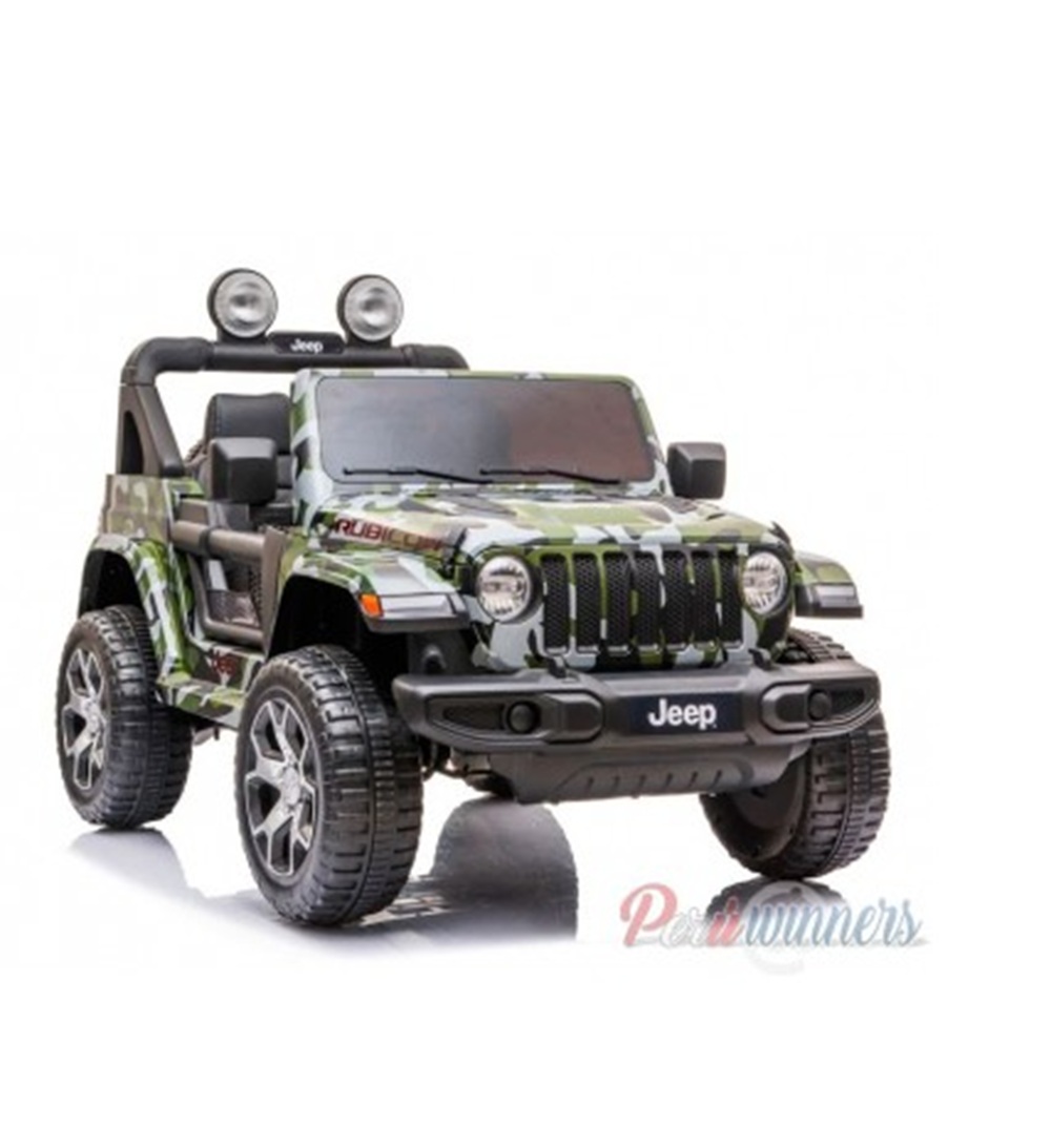 Jeep Wrangler Rubicon 12V Pantalla Video USB VERDE 
