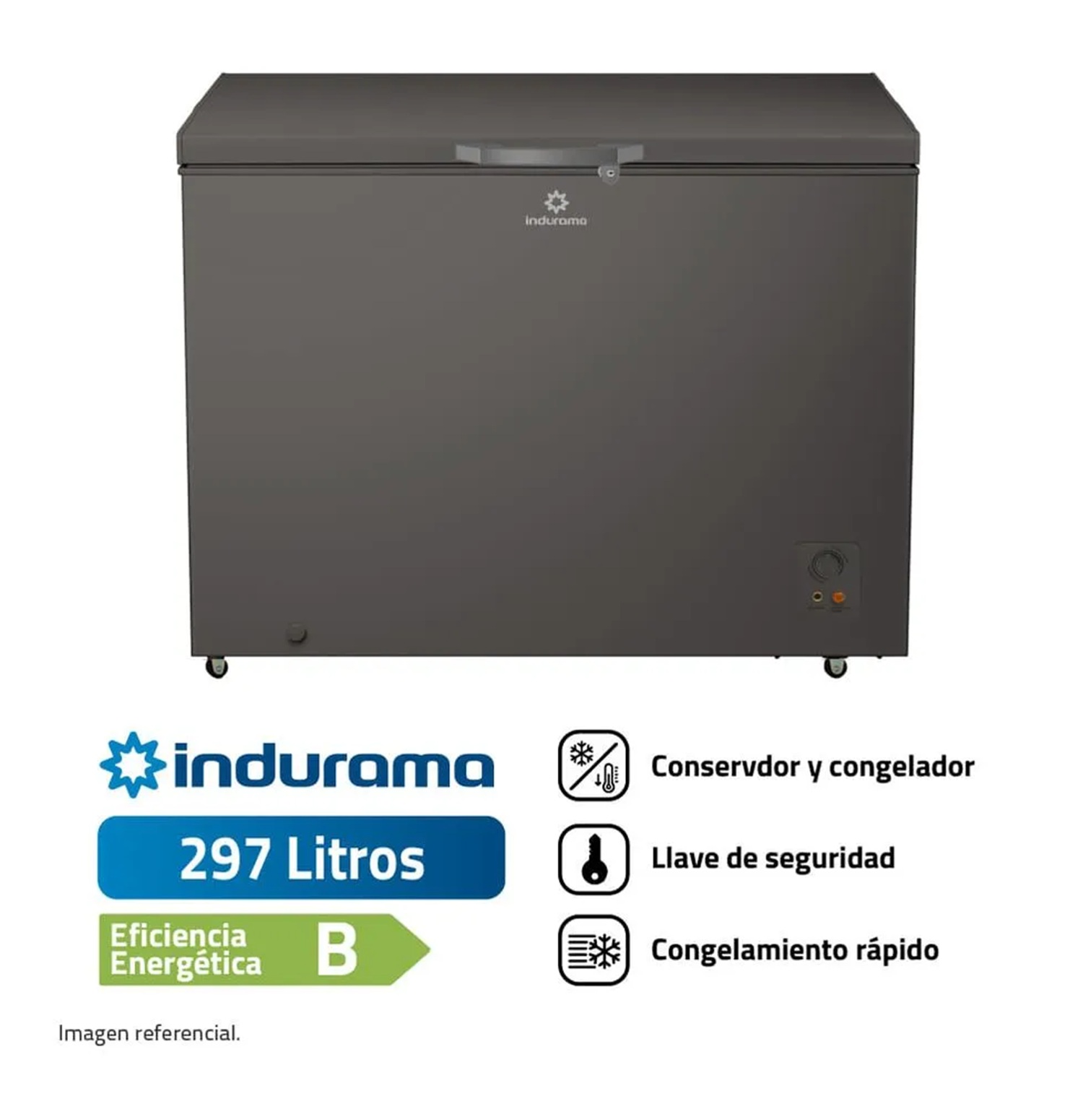Congelador Indurama 297LT CI-320DG
