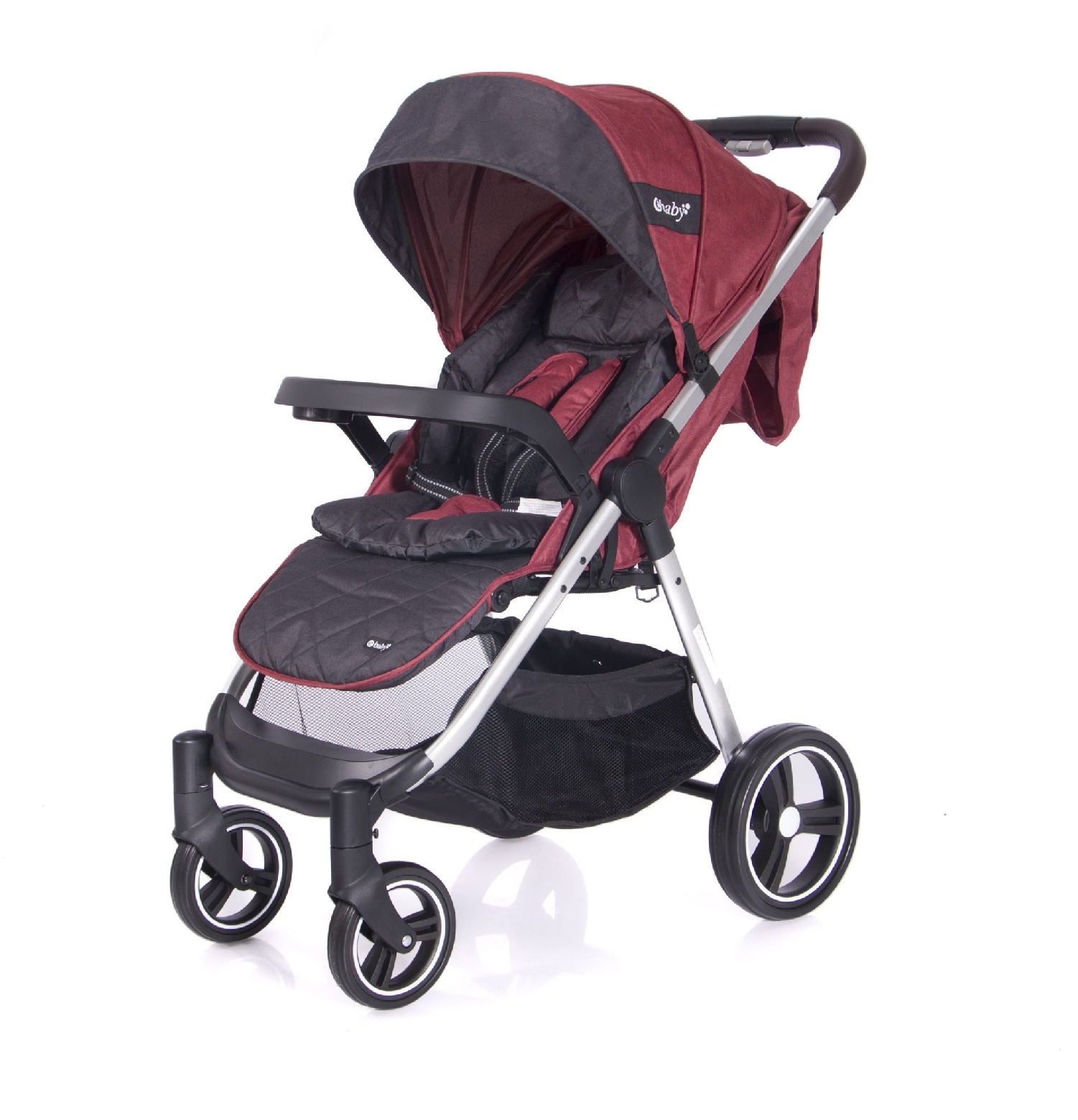 Coche de paseo Atton Deluxe EBABY   EB134 Rojo