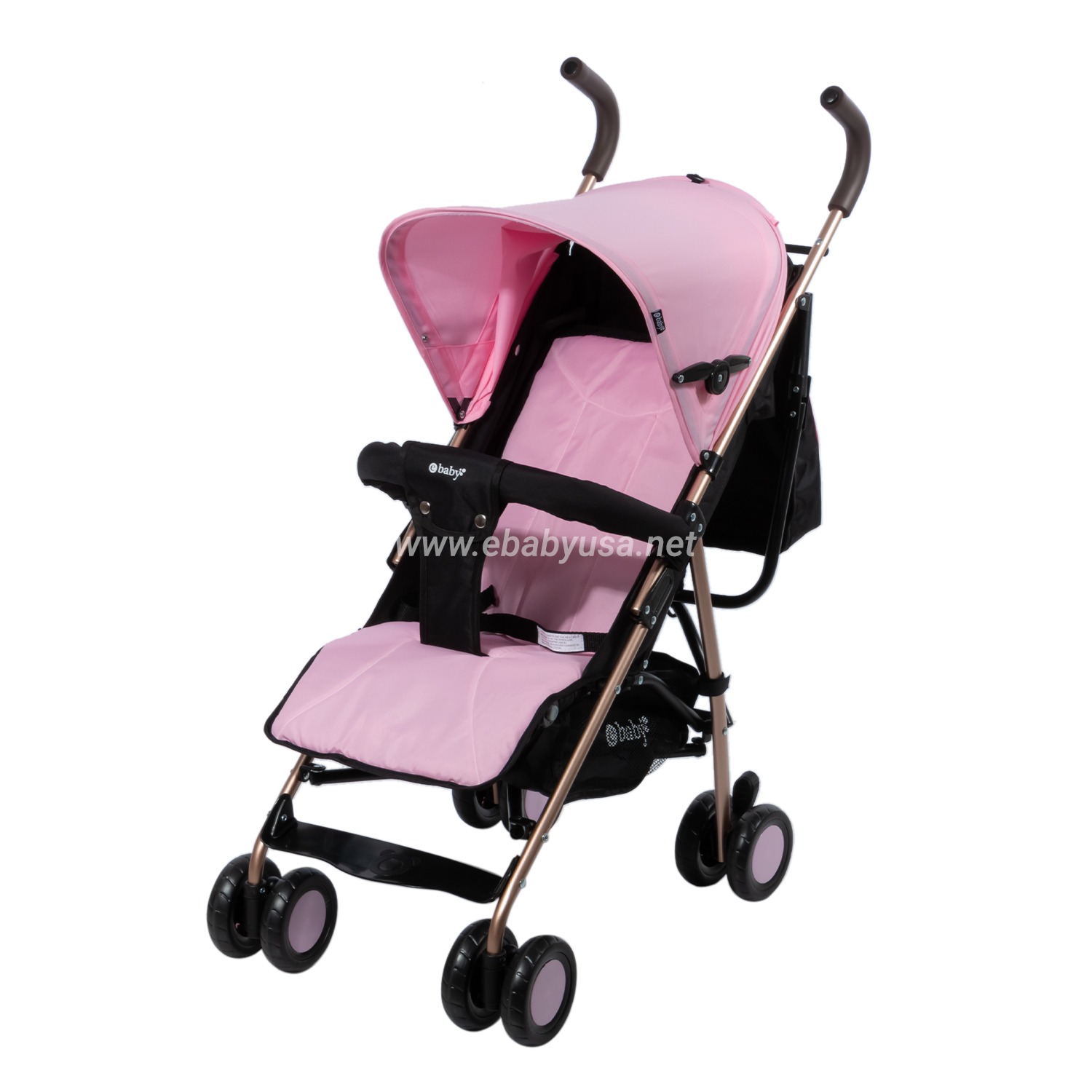 Coche Bastón  Reclinable E baby Zazu EB217-1  Rosado