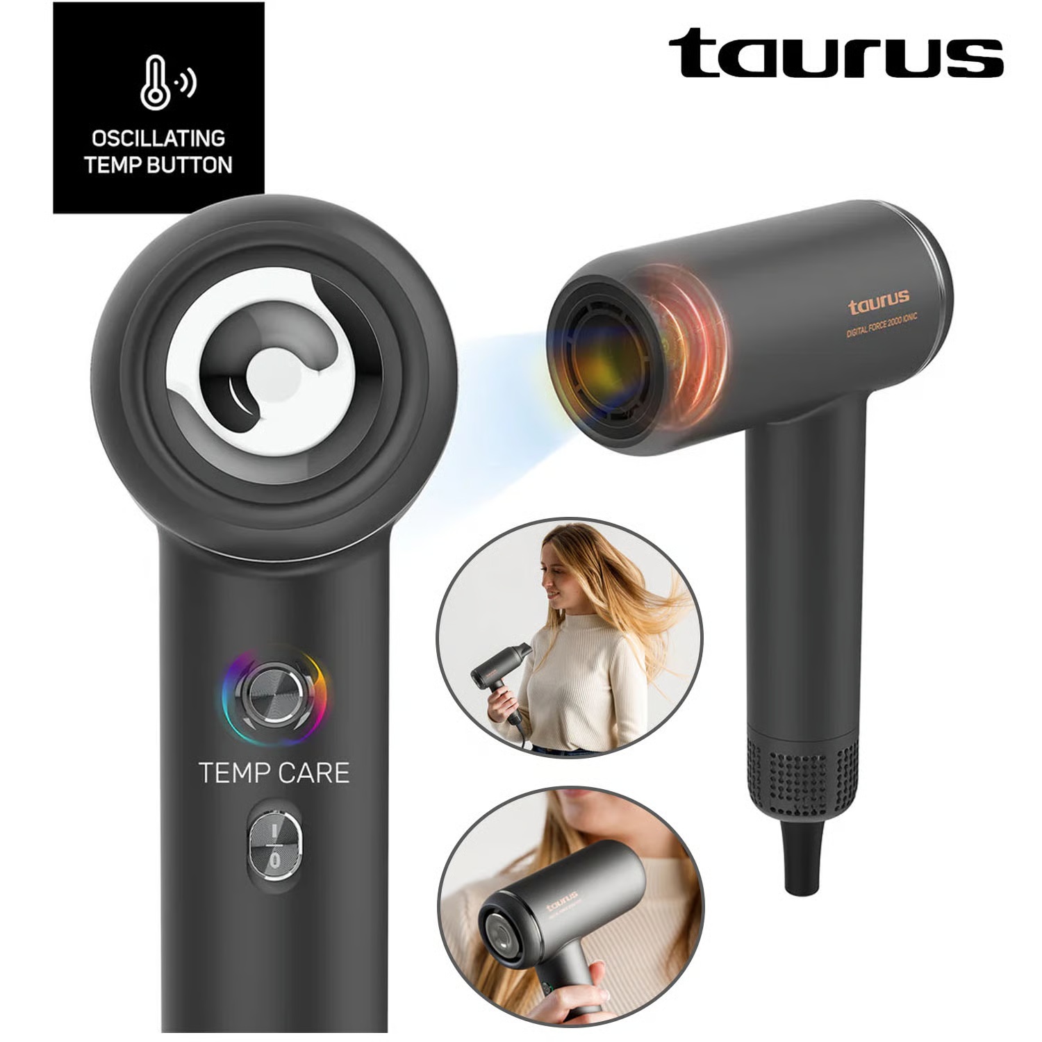 Secadora Taurus 1800w   Mod. Force 2000 Ionic