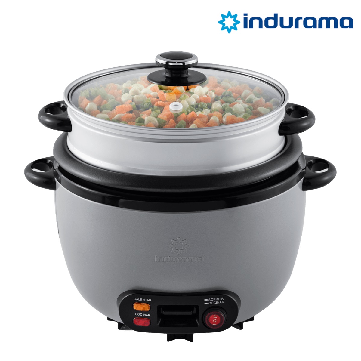 Olla Arrocera con Vaporera Indurama 1.8 L OAI-GR18 Gris