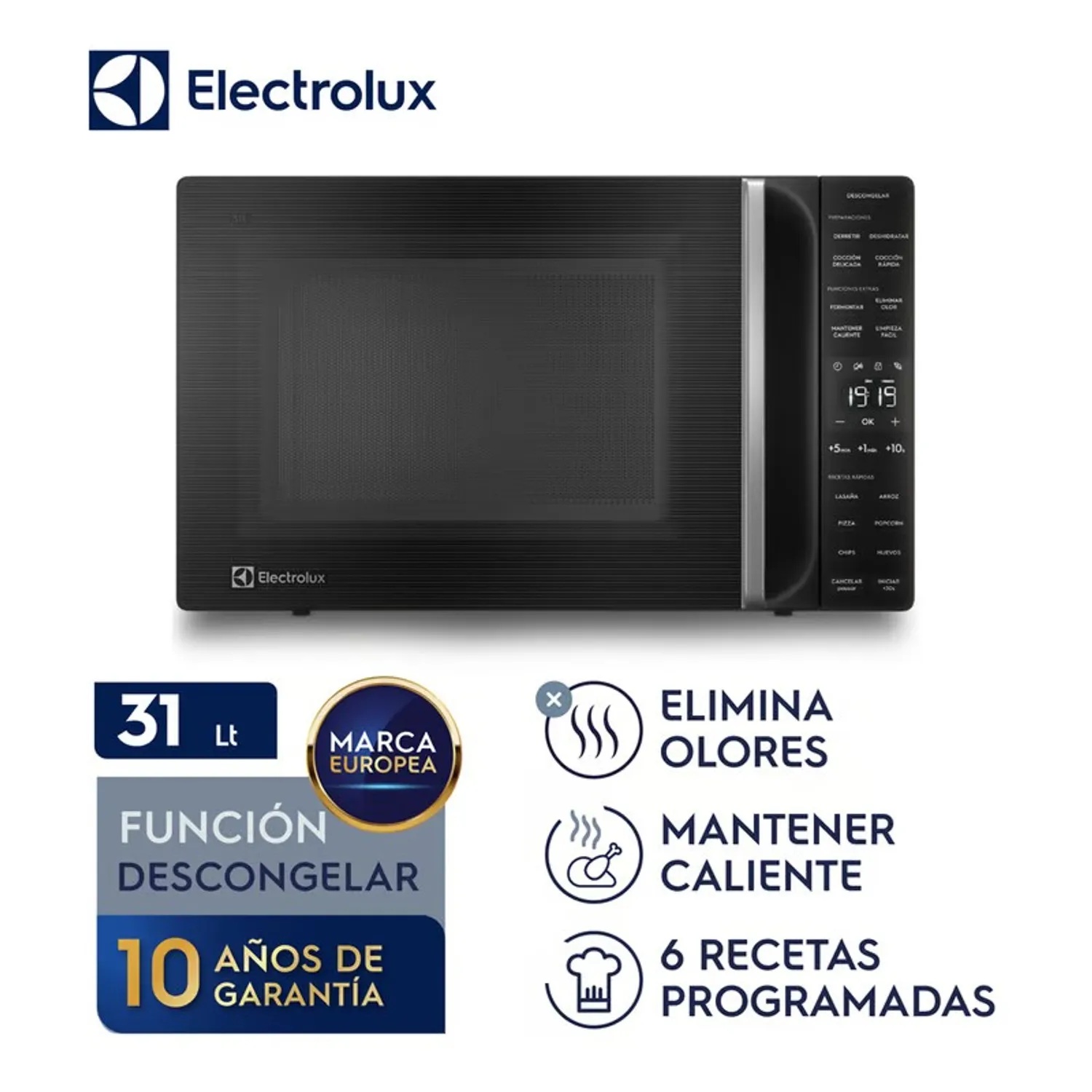 Microondas Freestanding Eléctrico Electrolux 31LT EMDY31S2MXB