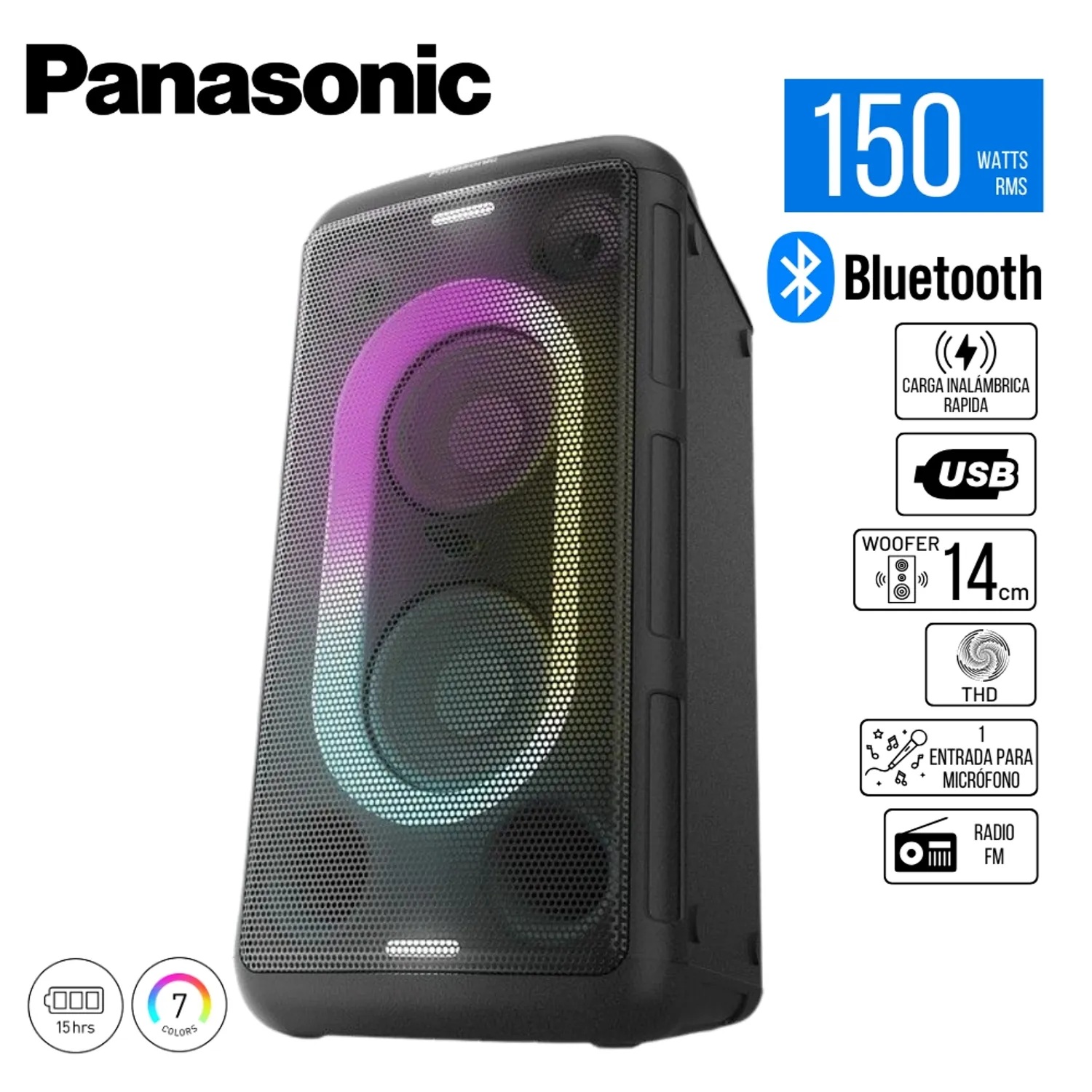 Parlante Bluetooth Panasonic SC-BMAX10E-K 150w