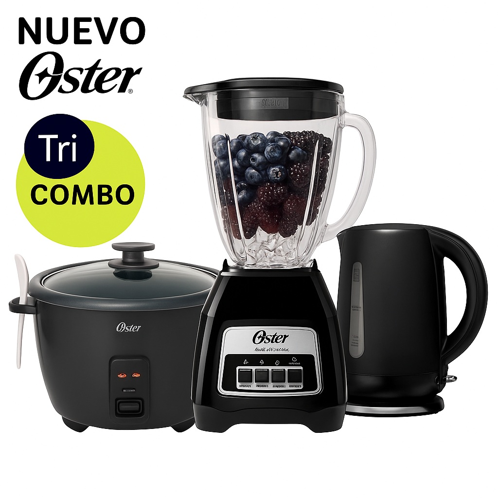 Tri-Combo Licuadora BLSTKAG-BPB +Olla CKSTRCB10DFBLK + BVSTKT3101