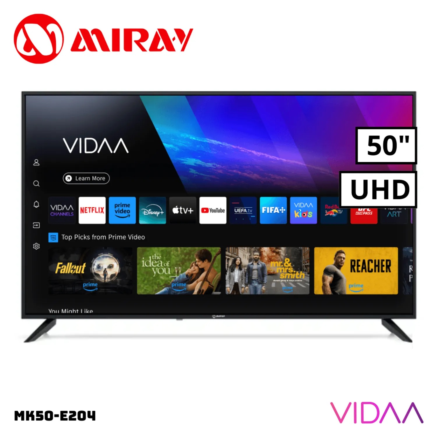 Televisor Miray LED 4K UHD Smart 50 MK50-E204