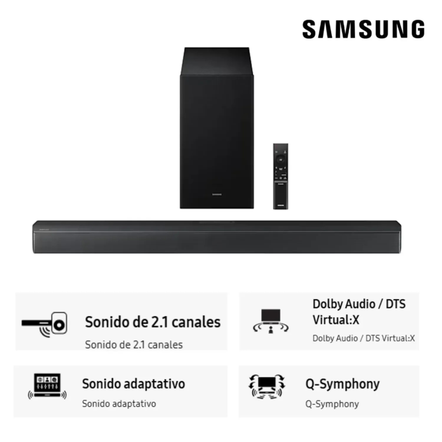 Soundbar Samsung Dolby Atmos 2.1 Ch. HW-B450F (2025)